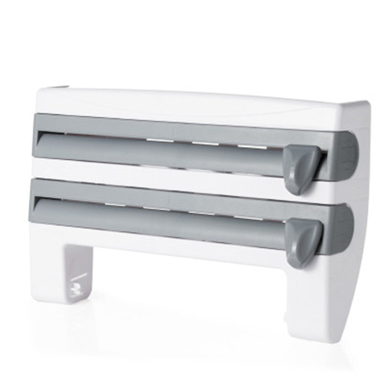 4-In-1 Kitchen Roll Holder Dispenser Kitchen Foil Film Wrap