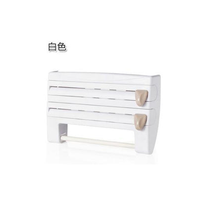 4-In-1 Kitchen Roll Holder Dispenser Kitchen Foil Film Wrap