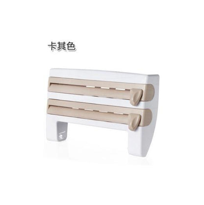 4-In-1 Kitchen Roll Holder Dispenser Kitchen Foil Film Wrap