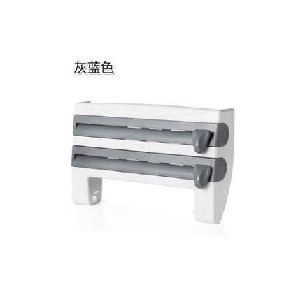 4-In-1 Kitchen Roll Holder Dispenser Kitchen Foil Film Wrap