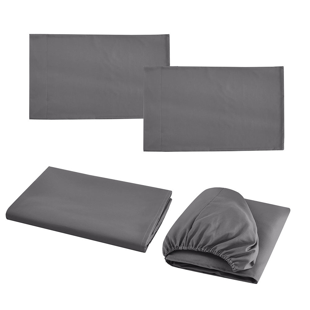 Home Textile Sanding Bed Sheet Bedding Clip Foreign Trade Four-piece Bed Sheet Pillowcase