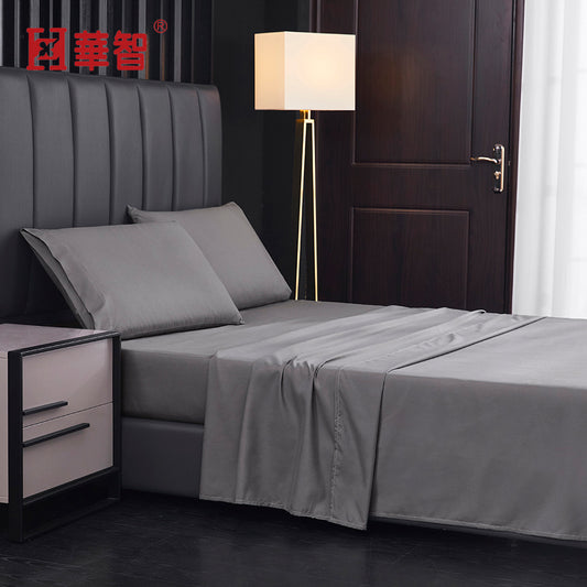 Home Textile Sanding Bed Sheet Bedding Clip Foreign Trade Four-piece Bed Sheet Pillowcase