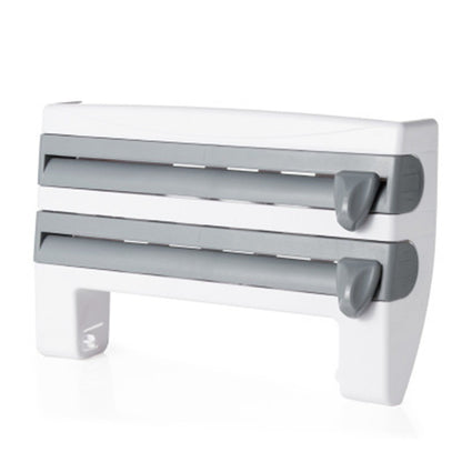 4-In-1 Kitchen Roll Holder Dispenser Kitchen Foil Film Wrap